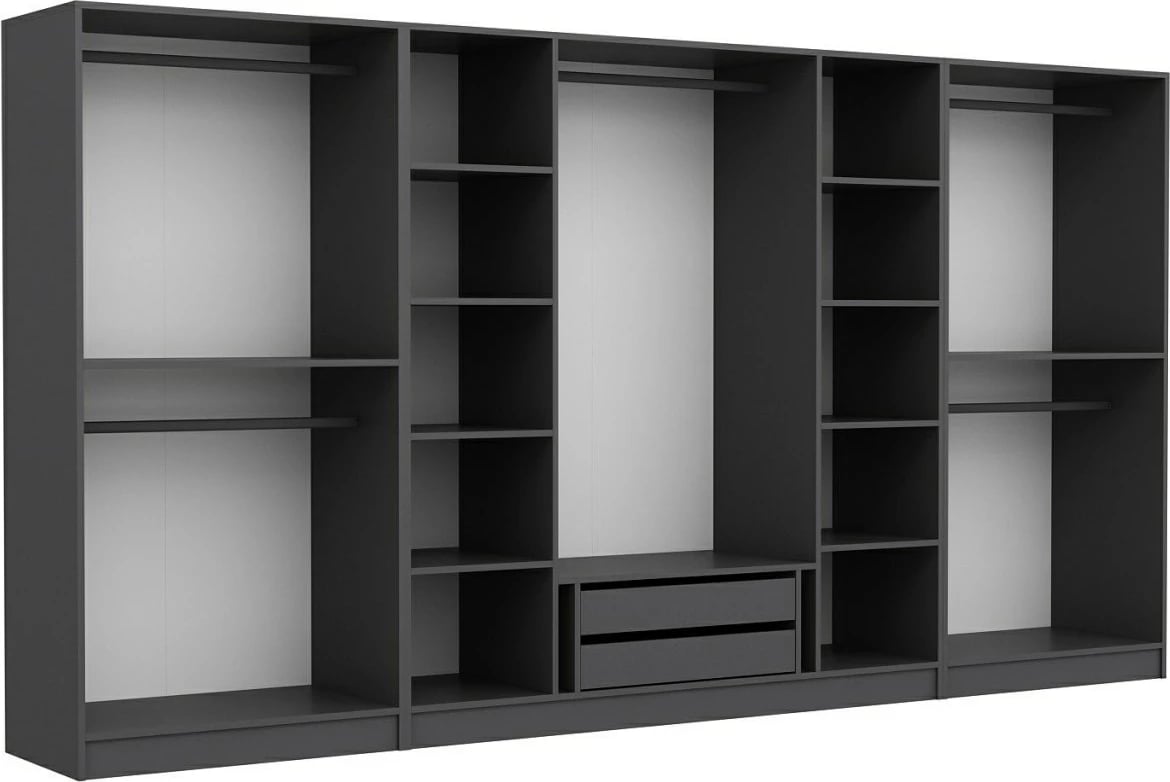 Dollap i madh, ngjyrë antracit, Skye Decor, 4943