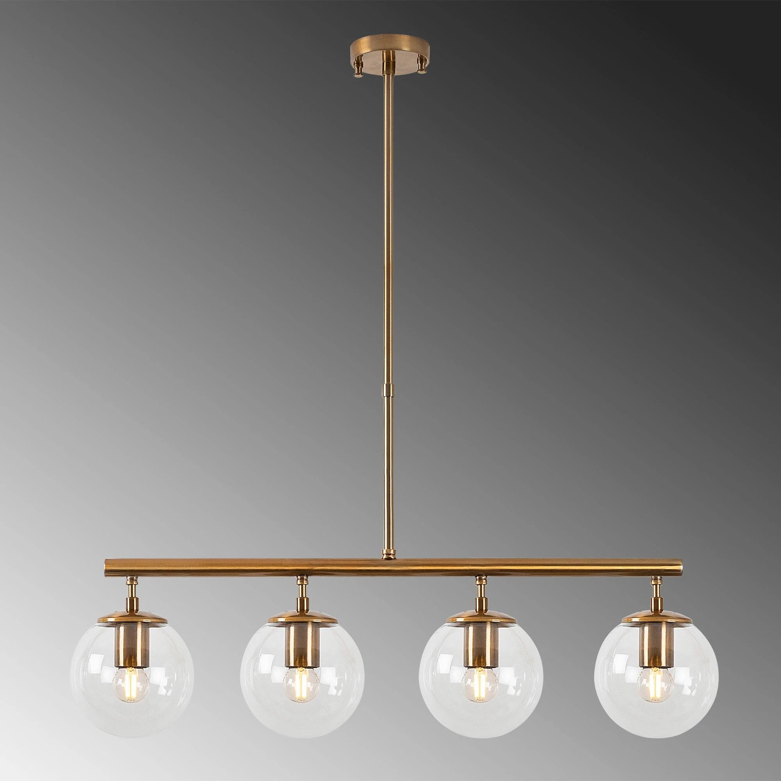 Llambë tavani vintage Opviq Fazli - 10440, ngjyrë bakri, 70x15x43-87 cm