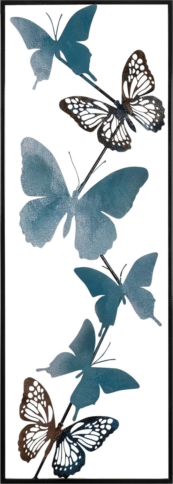 Aksesor dekorativ metalik për mur Wallity, Tavus