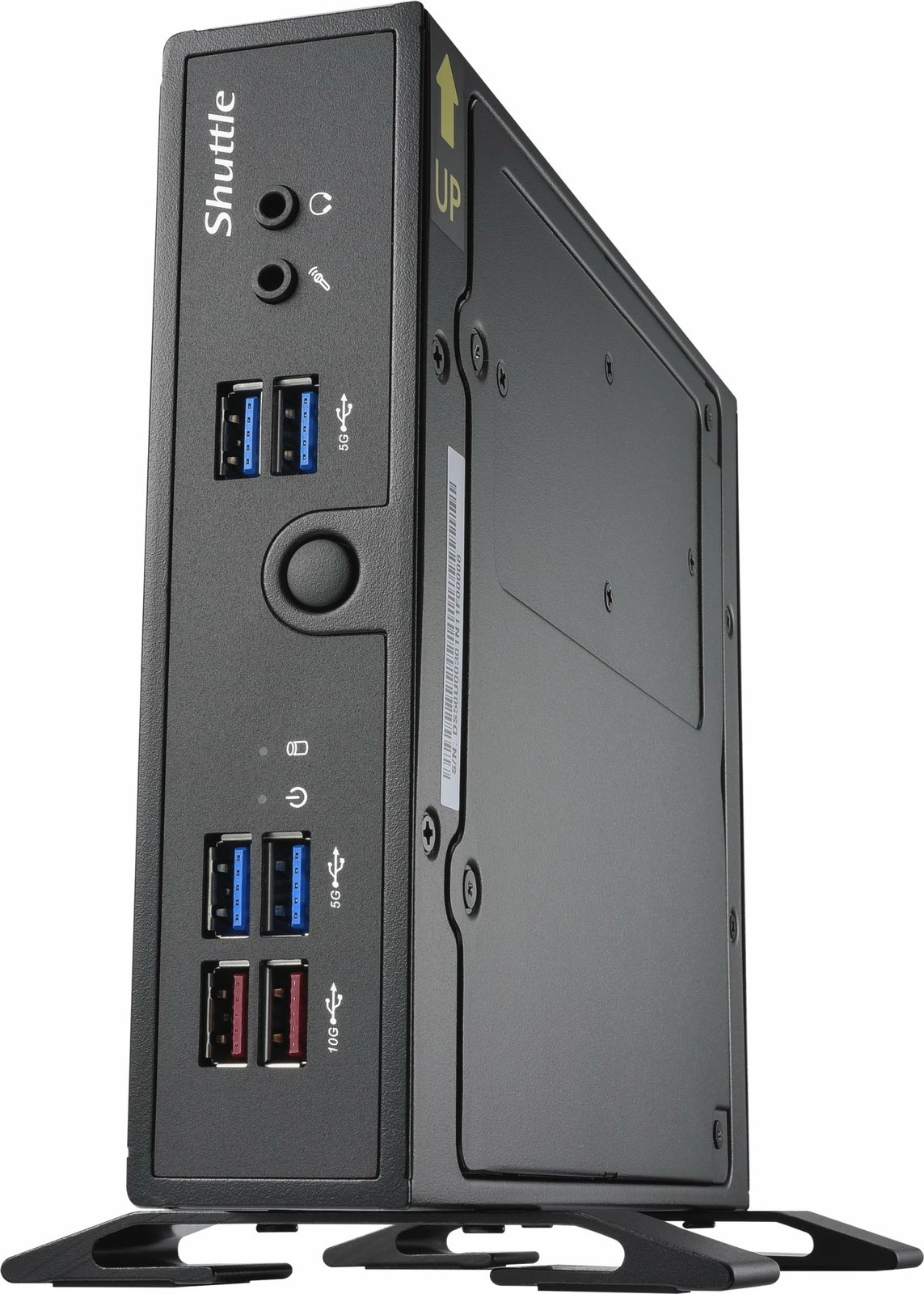 Kasë mini Shuttle XPC slim DS50U7, i7-1355U, 2x LAN, DDR5, fanless, e zezë