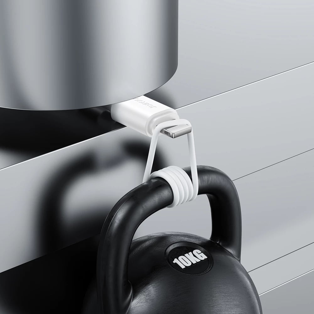 Kabllo USB-A në Lightning Joyroom Long-Lasting Series A9 S-UL012A9 1m 2.4A 20W 480Mbps e bardhë