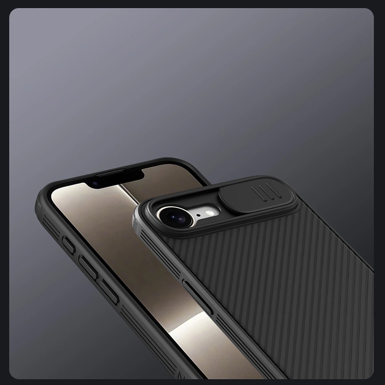 Mbështjellës Nillkin CamShield Pro Magnetic për iPhone 16e, i zi