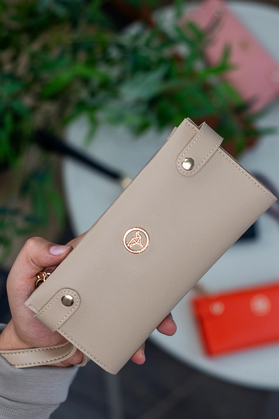 Portofol për gra Zoozie Bags, bezhë, Tiran