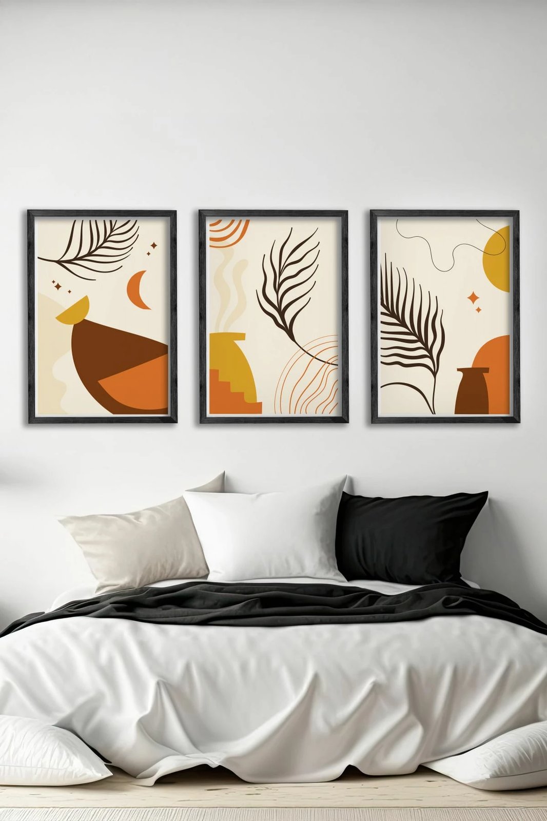 Pikturë dekorative me kornizë (3 copë), Wallity, Ersy3Syhcrv13