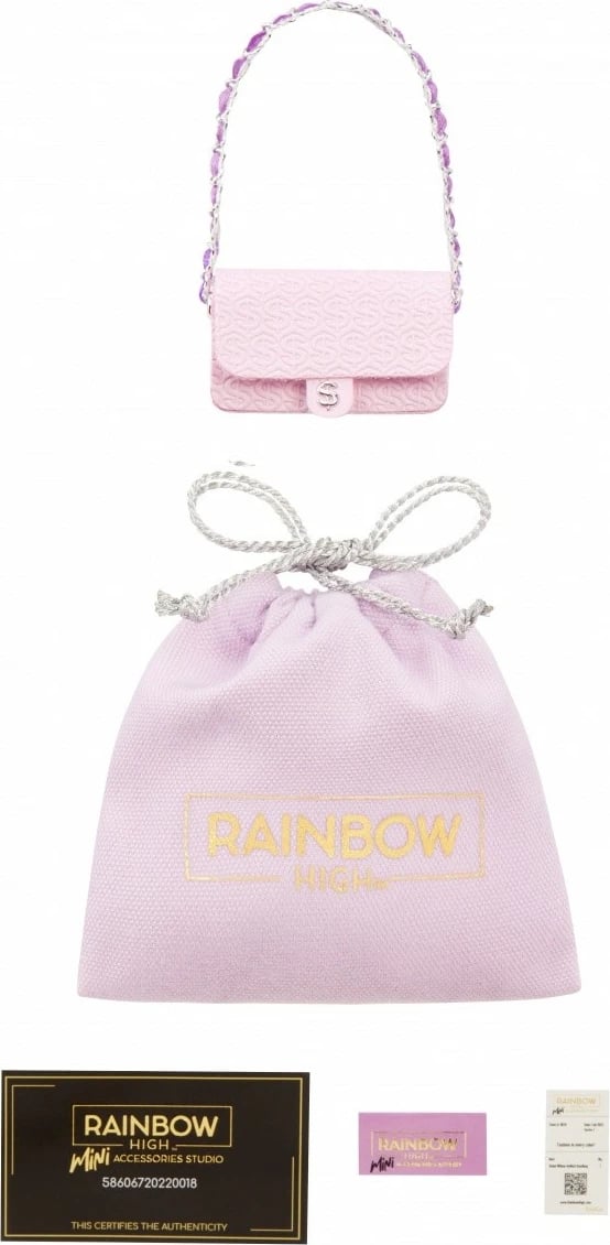 Set çanta aksesorësh Rainbow High Accessories Studio Series 1, për kukulla, Mix Set çanta aksesorësh Rainbow High Accessories Studio Series 1, për kukulla, Mix