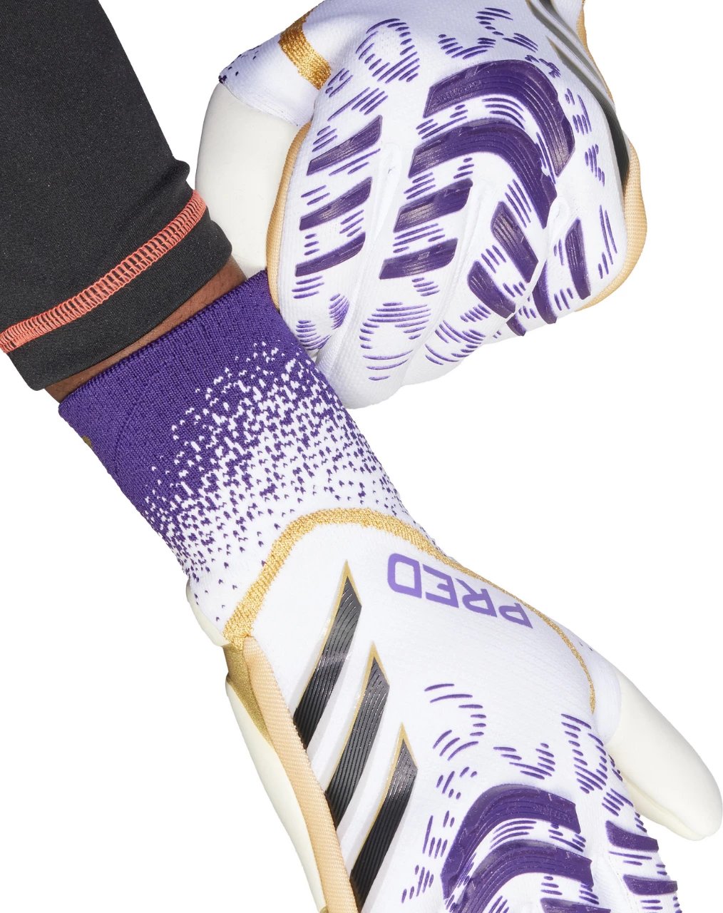 Doreza portieri adidas për meshkuj, të bardhë-lejla