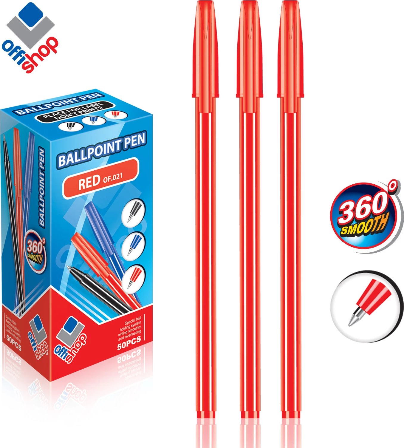 OSH KIMIK BALLPOINT I KUQ 1/50 OF021