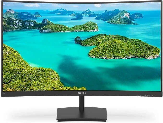 Monitor Philips 271E1SCA/00, 27", VA, FHD, i lakuar, HDMI, FreeSync, i zi