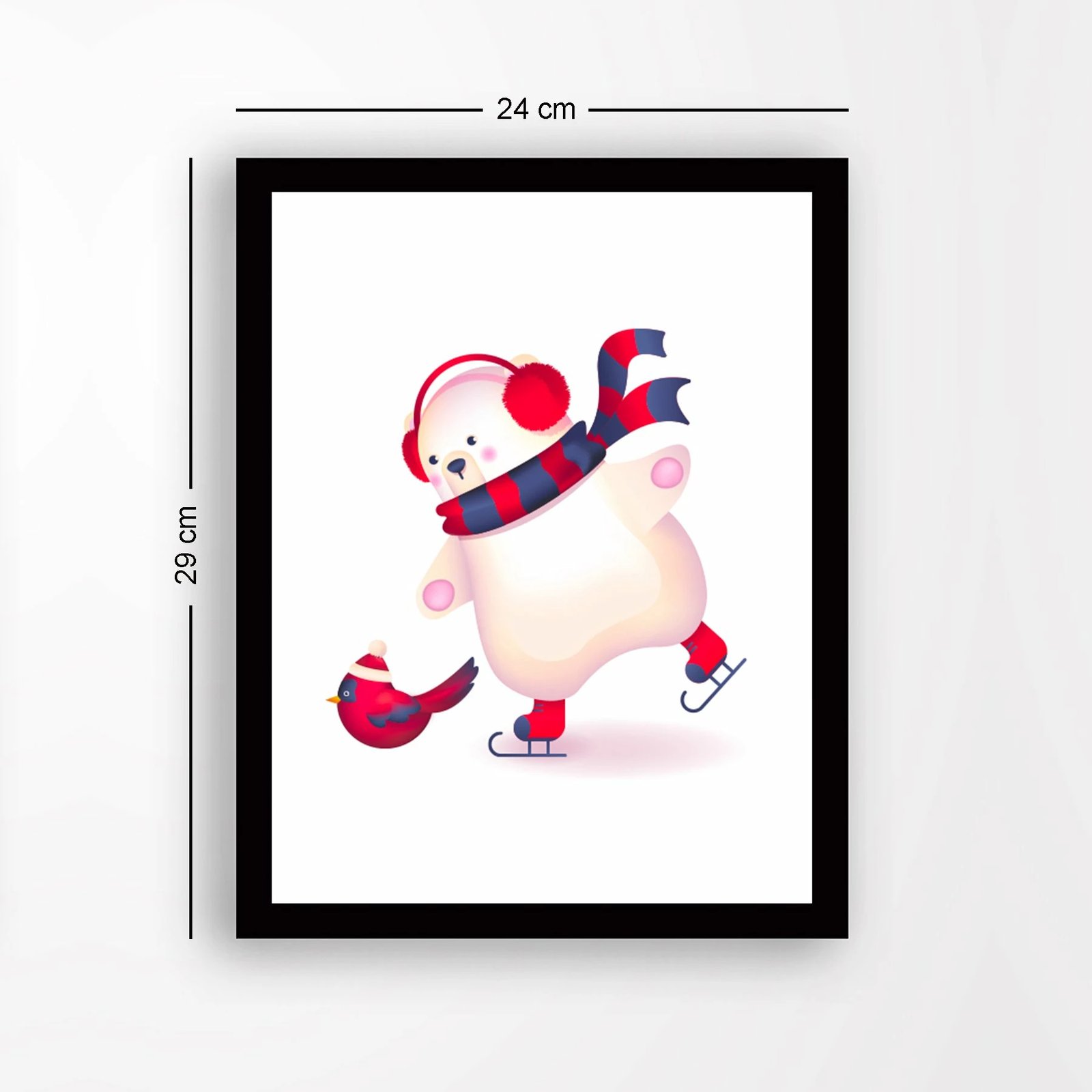 Pikturë dekorative me kornizë MDF, shumëngjyrëshe, Wallity, SC18302, 24x29cm