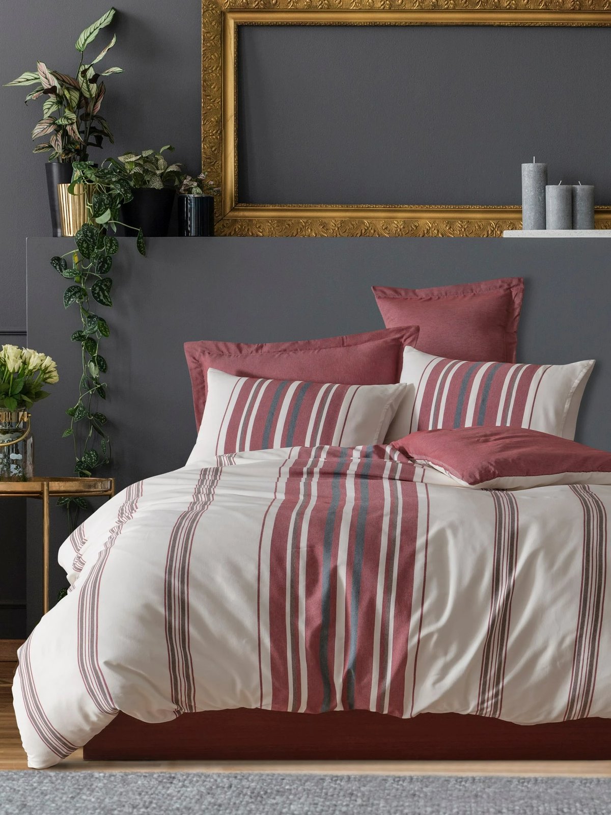 Set mbulesë për jorgan, një person, L'essentiel, Rome, e bardhë-kuqe