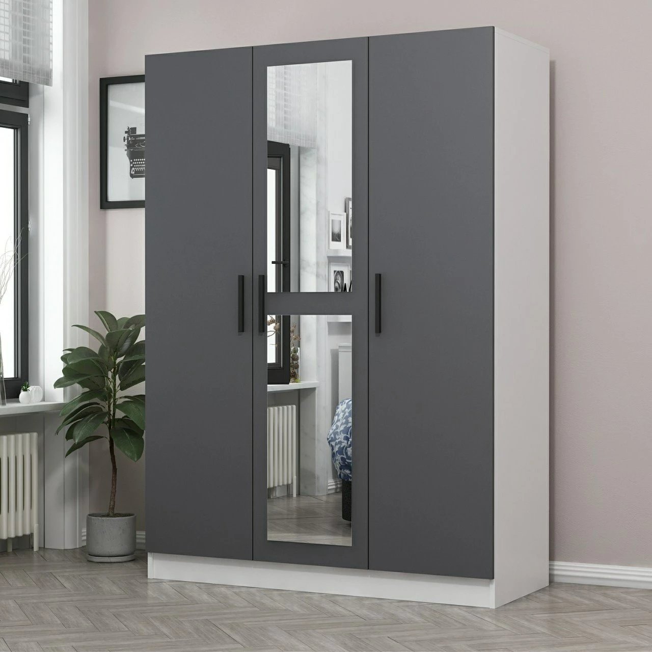 Dollap Skye Decor, ngjyrë antracit, 2263