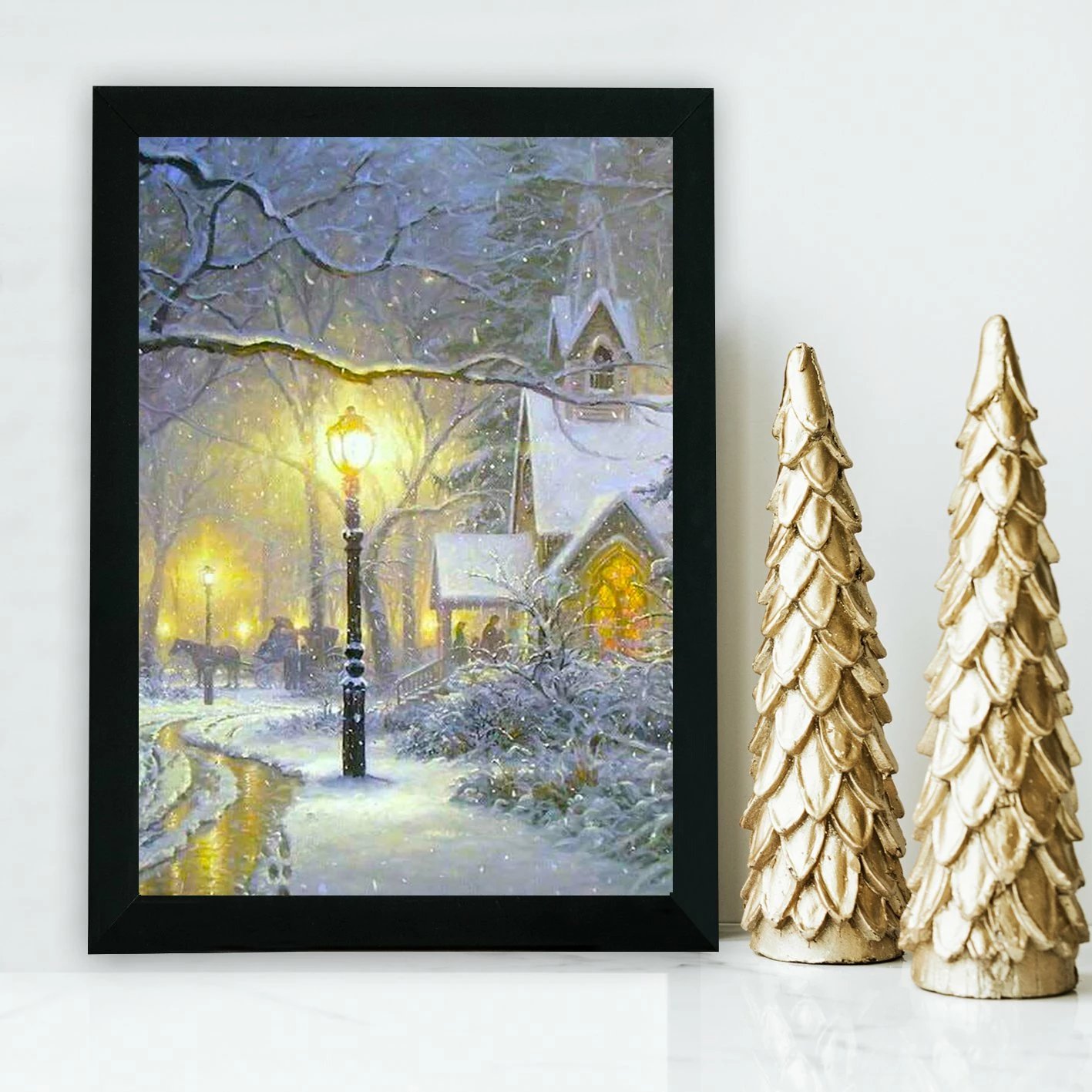 Pikturë dekorative me kornizë, MDF, shumëngjyrëshe, SC7436501493417