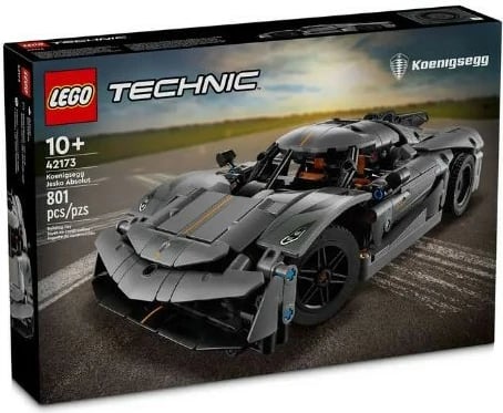 Set ndërtimi LEGO Technic 42173 Koenigsegg Jesko Absolut, 801 pjesë, Gri
