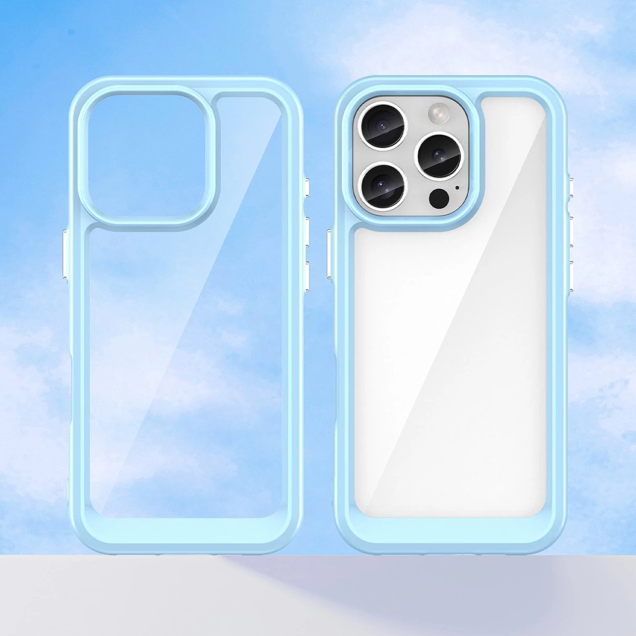 Mbështjellës Hurtel Outer Space Case për iPhone 16e, TPU & PC, Blu