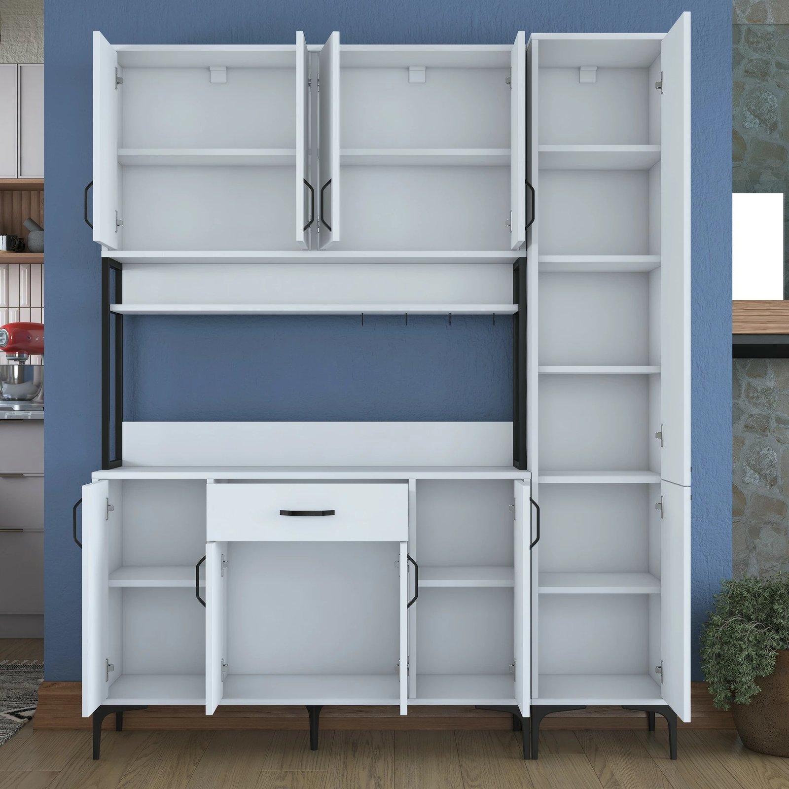 Dollap multifunksional Hanah Home, JE134 - 3055, i bardhë