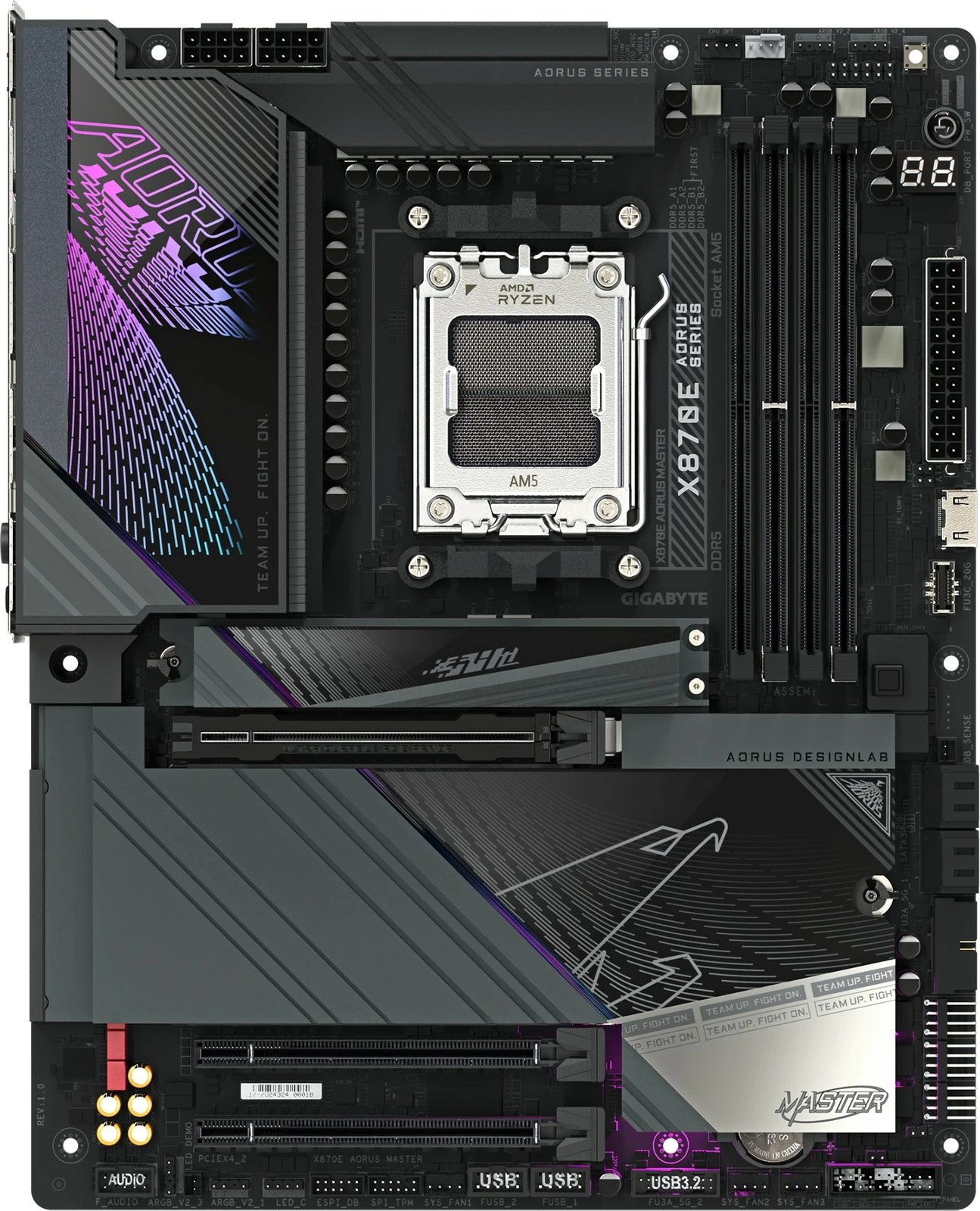 Pllakë amë Gigabyte X870E AORUS MASTER, Socket AM5, DDR5, Wi-Fi 7