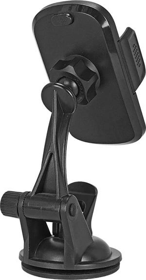 Mbajtës telefoni për veturë, Tracer U07, gjerësi 55–98 mm (deri 7"), krah 110 mm, thithëse silikoni, rrotullim 360°, e zezë