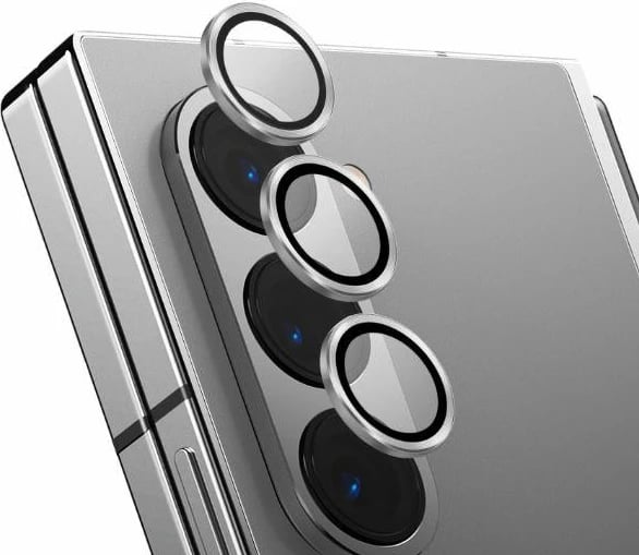 Mbështjellës lente alumini UNIQ Optix me xham të temperuar, për Samsung Galaxy Z Fold 6, Bardhë