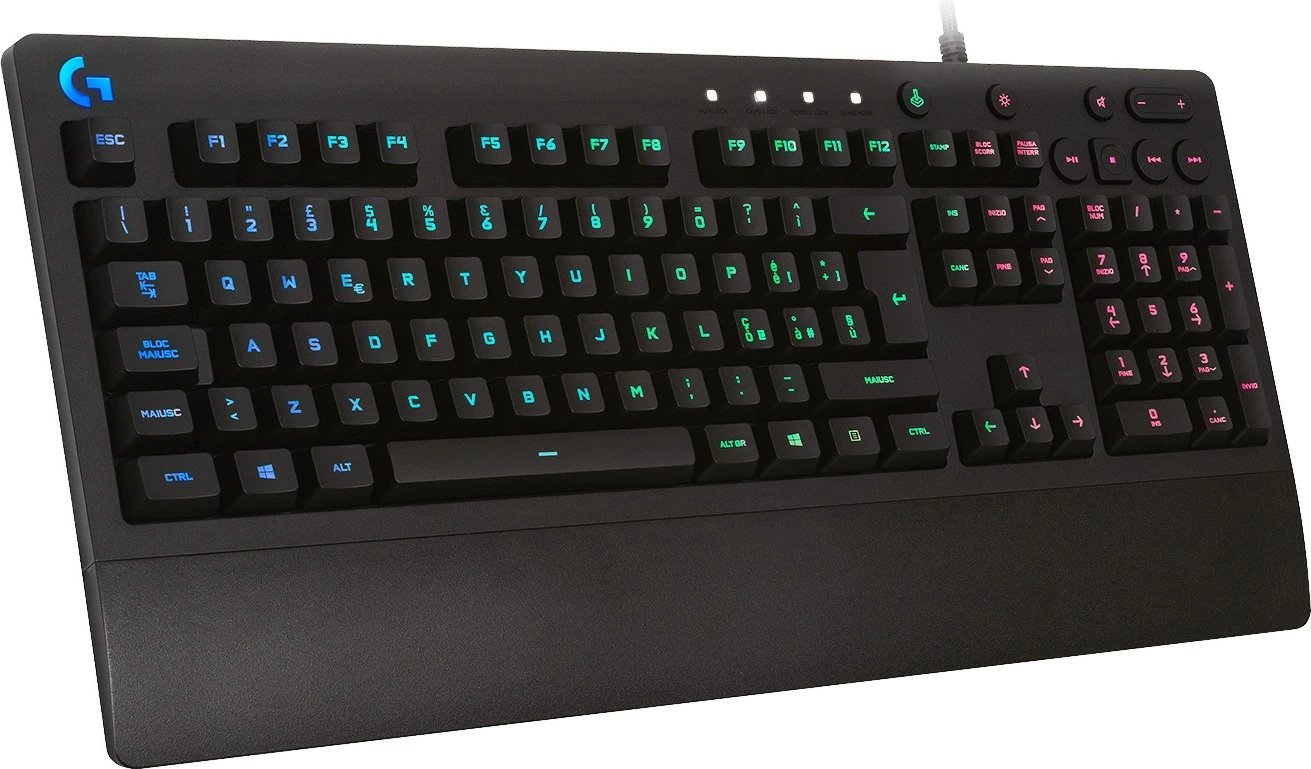 Tastierë gaming Logitech G213 Prodigy, RGB LED, full-size, me kabllo, e zezë