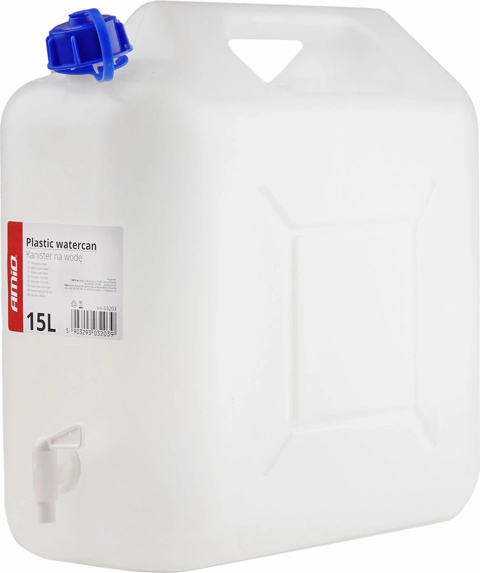 Kant me rubinet plastik, 15L