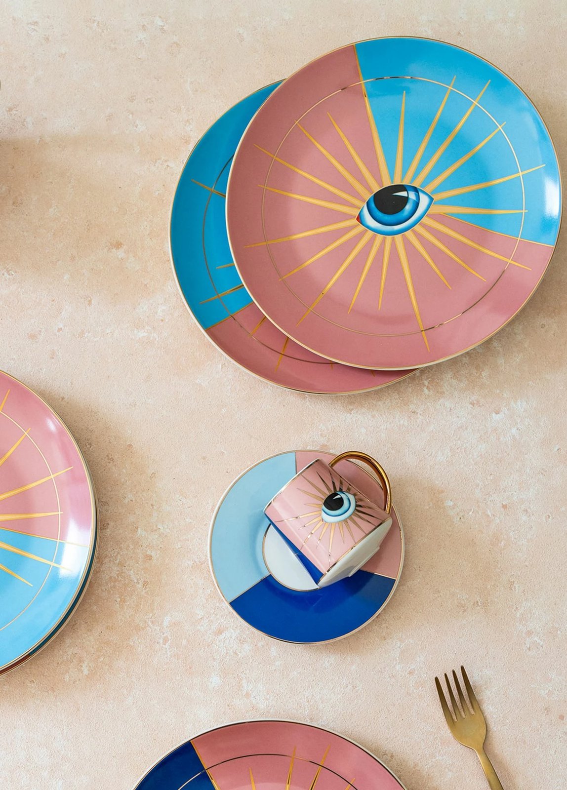 Set pjatash ëmbëlsirash (6 copë), Hermia, DNR0081