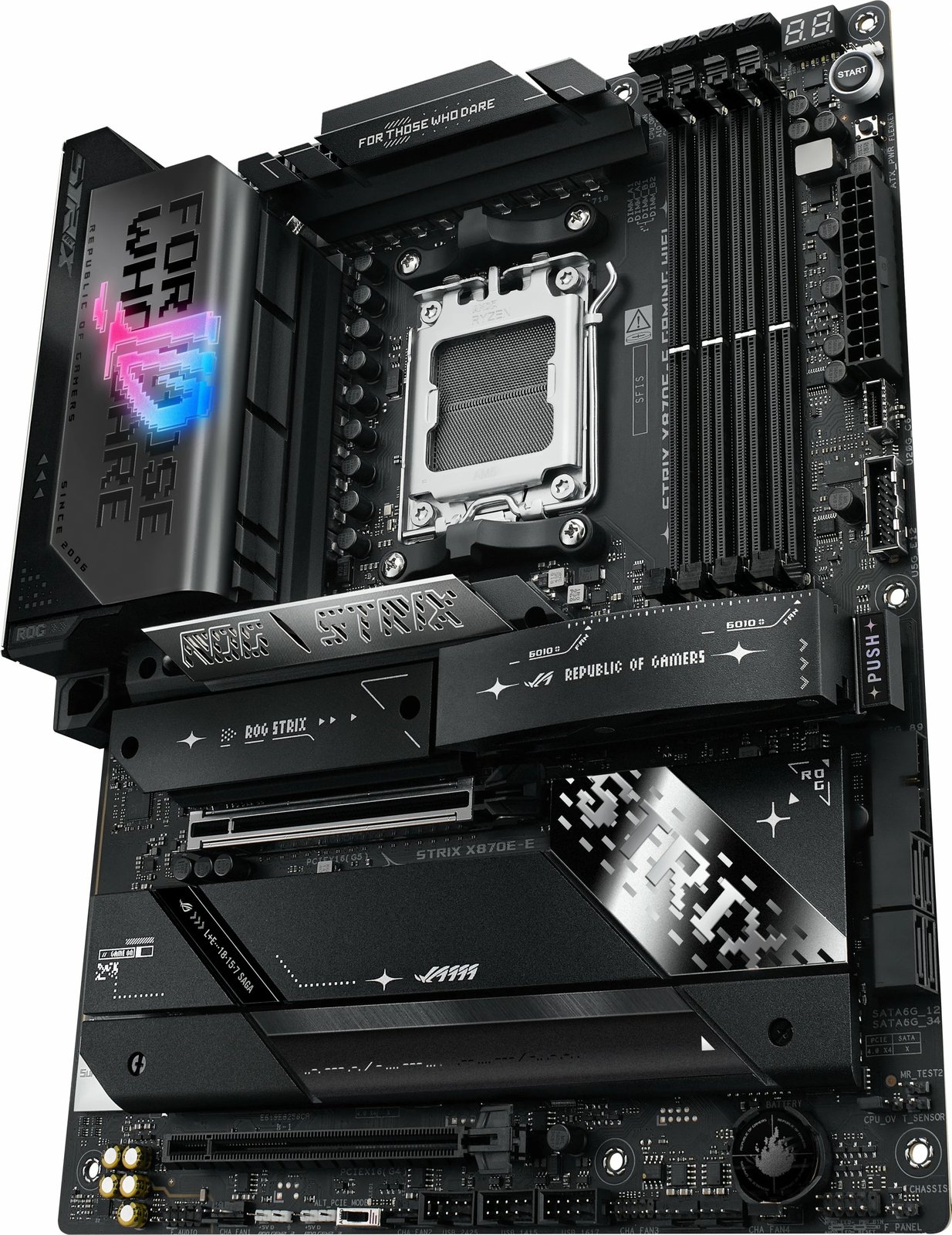 Pllakë amë ASUS ROG STRIX X870E-E GAMING WIFI, AMD, Socket AM5, DDR5, 192 GB Pllakë amë ASUS ROG STRIX X870E-E GAMING WIFI, AMD, Socket AM5, DDR5, 192 GB