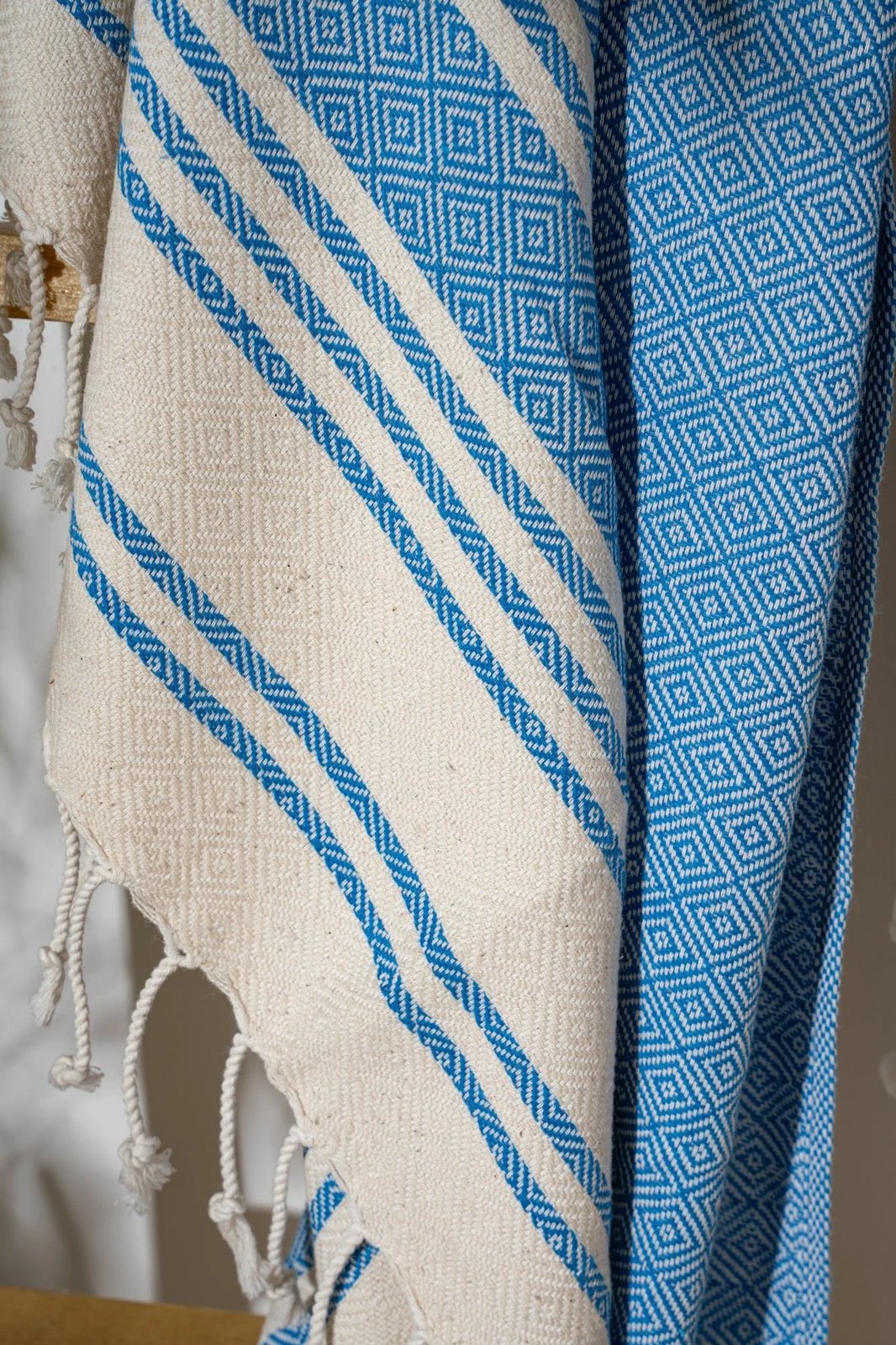 Peshqir plazhi Fouta, ngjyrë Royal, Mijölnir, New Diamond