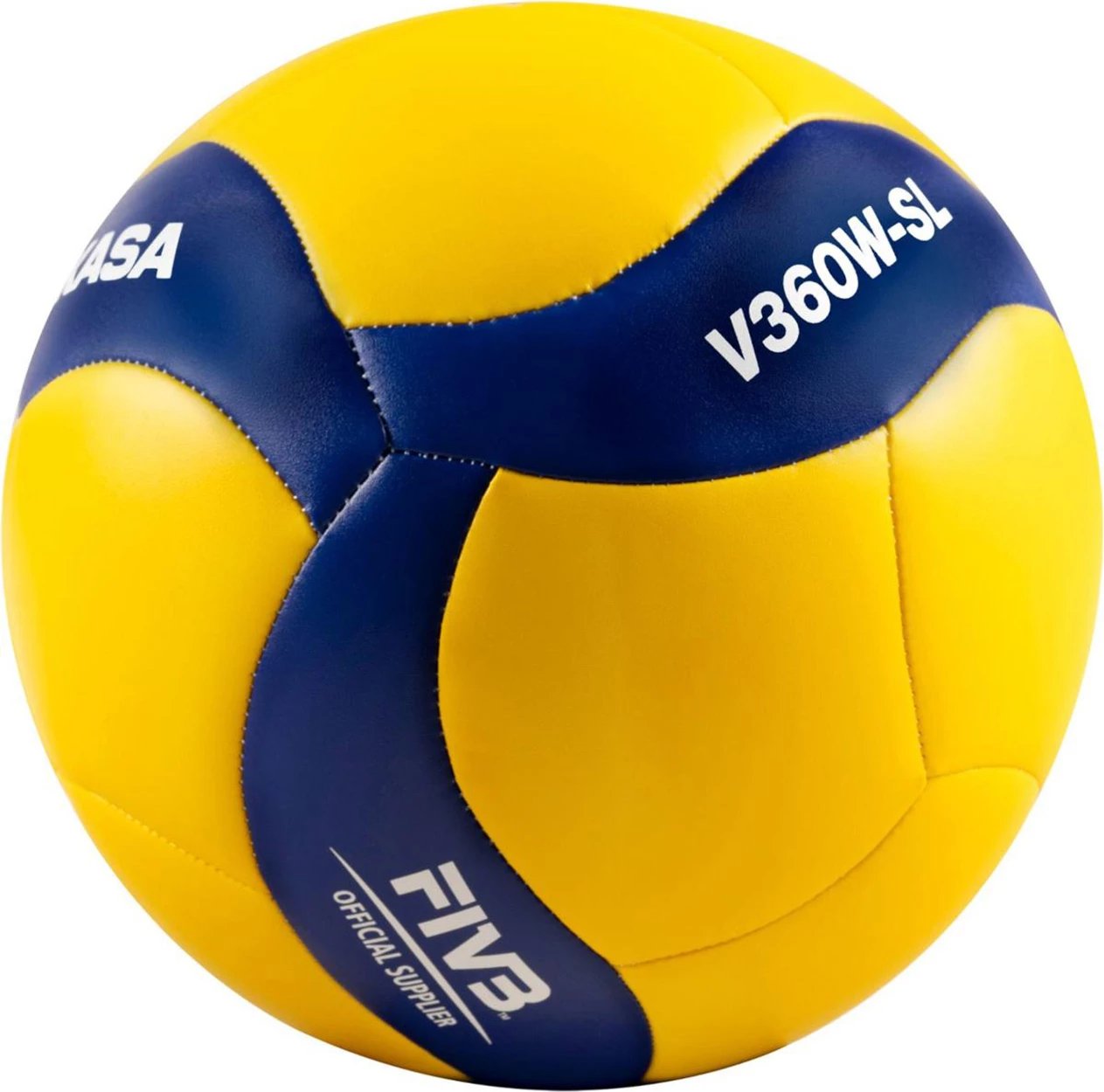 Top volejbolli Mikasa, verdhë-kaltër