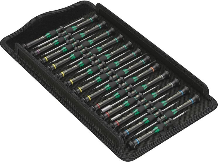 Set kaçavidash manuale WERA 1684593 me kuti, e gjelbër