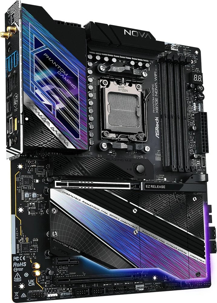 Pllakë amë ASRock X870E NOVA WIFI, Socket AM5, 4x DDR5, ATX, e zezë