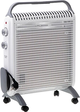 Ngrohës konvektor Adler AD 7750, 2000W, 2 nivele, termostat, IP24, gri/ e bardhë