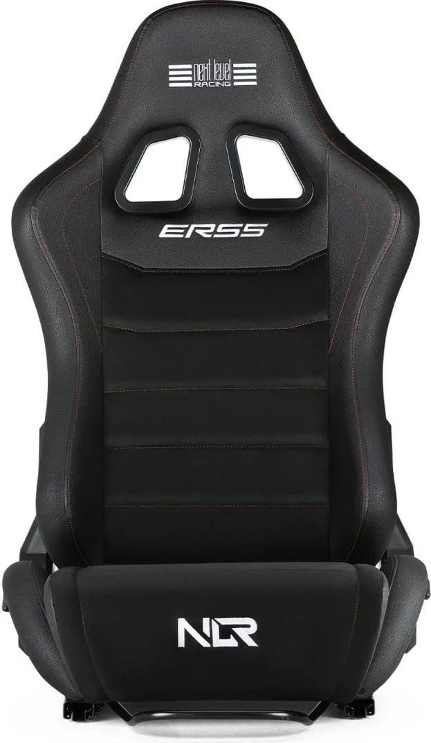 Karrige sim racing Next Level Racing ERS5 Elite, lëkurë PU dhe zamshe, e zezë