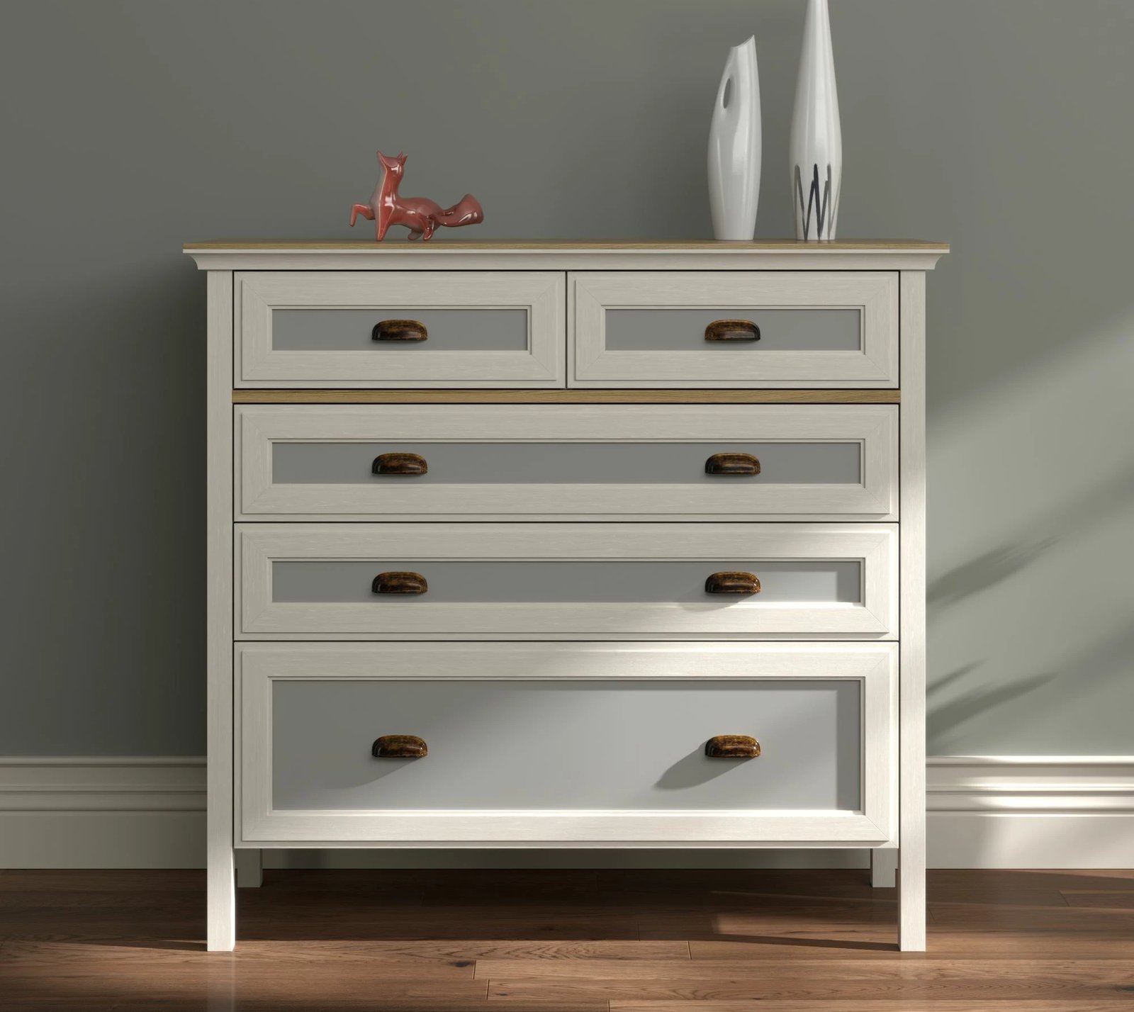 Komodë Skye Decor, FRN-21013, krem, lis, gri