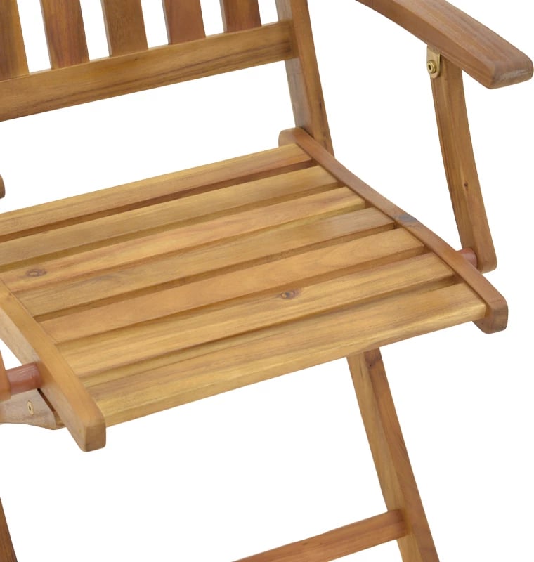 Karrige palosëse me krahë, dru akacie natyral, 56x61x89cm