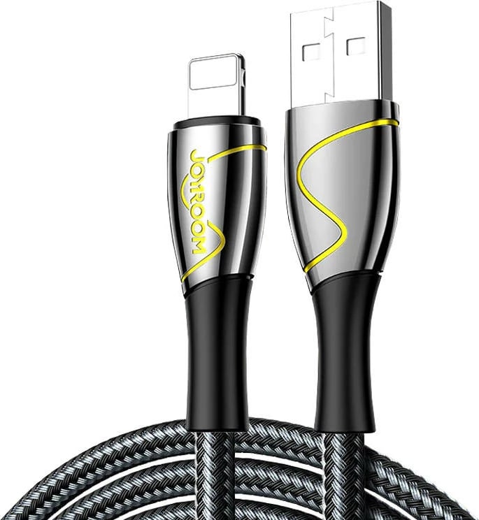 Kabllo USB në Lightning Joyroom S-2030K6, 2m, 2.4A, e zezë