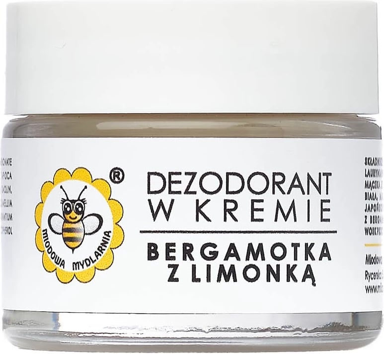 Deodorant kremë unisex Miodowa Mydlarnia Bergamot me Lime 55g