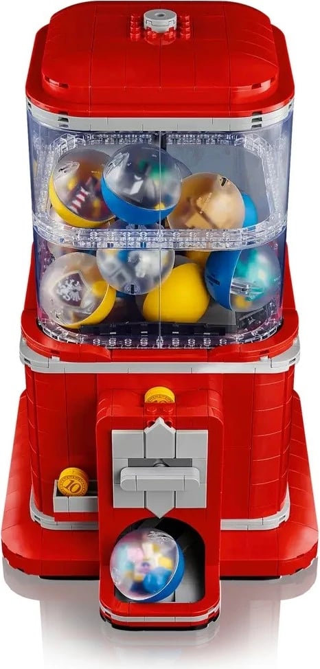 Set LEGO IDEAS 21358 Minifigure Vending Machine, për të rritur, Kuqe
