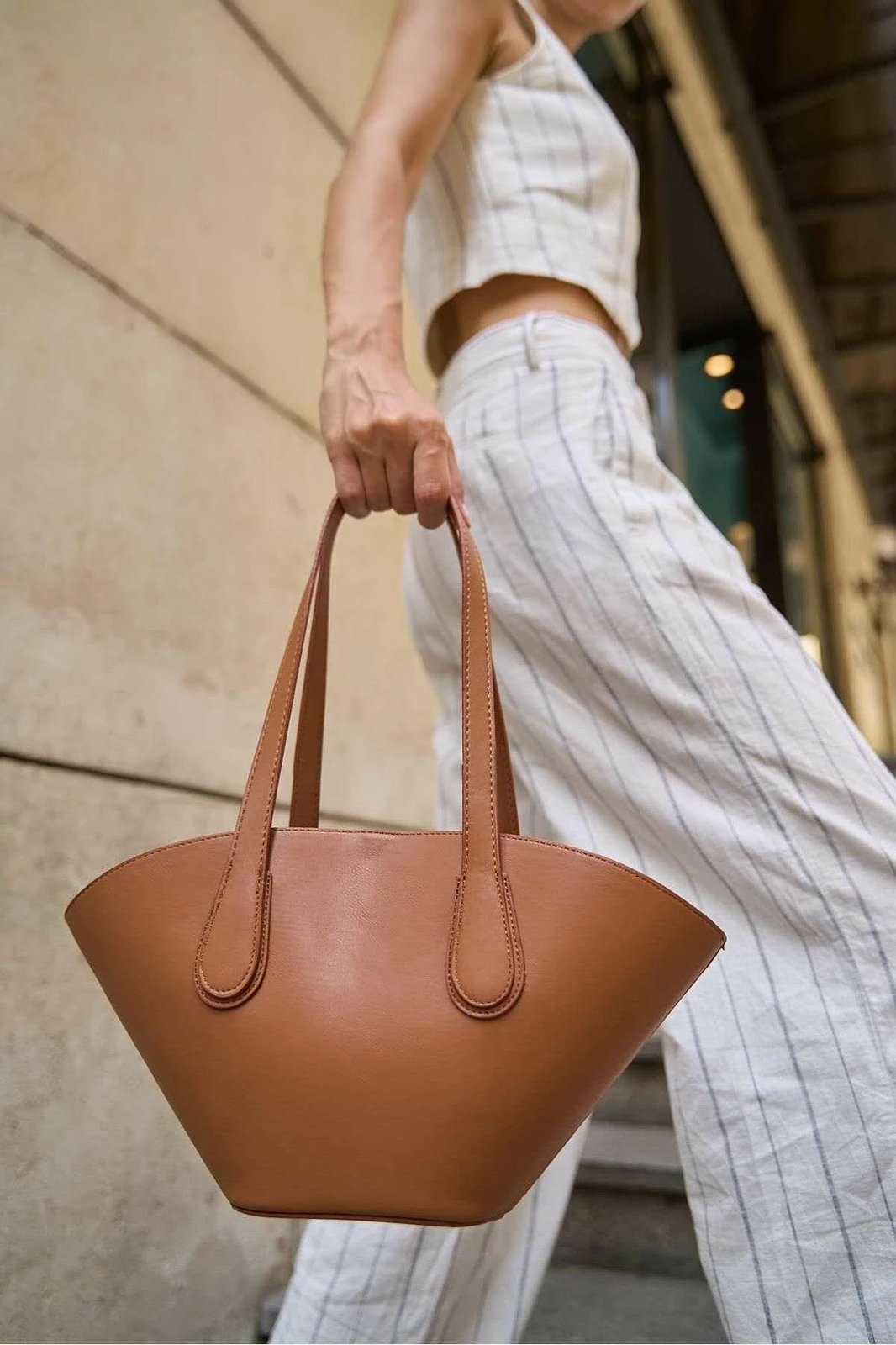 Çantë dore Zoozie Bags, MK1020224SV10-002, ngjyrë kafe e hapur