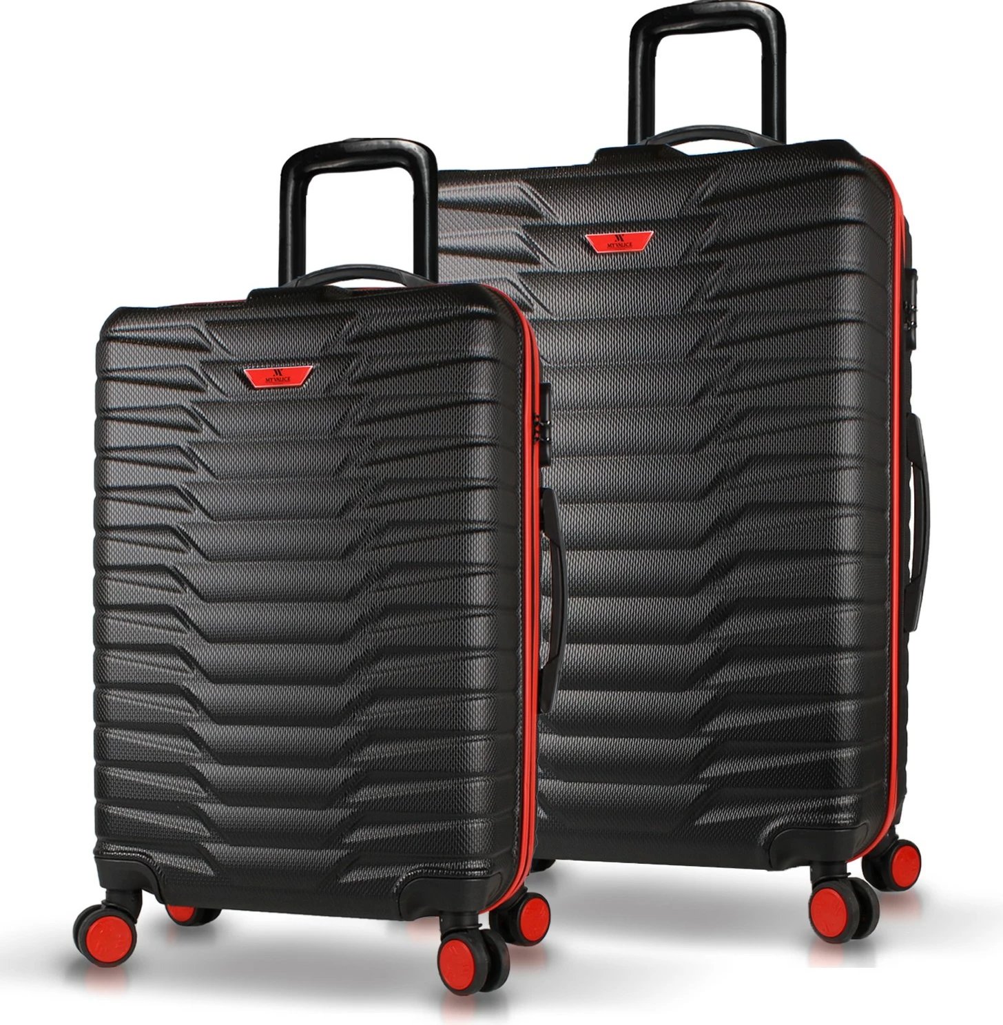 Set valixhesh (2 copë), Zoozie Bags, 5769, ngjyrë e zezë