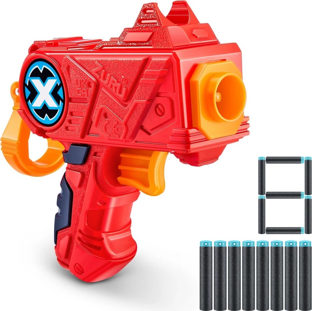 Blaster lodër ZURU X-Shot Excel Micro, 12 shigjeta, portokalli/kuqe, set 12 copë