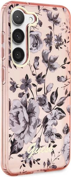 Mbështjellës Guess GUHCS23MHCFWSP për Samsung Galaxy S23+, Flower Collection, Rozë Mbështjellës Guess GUHCS23MHCFWSP për Samsung Galaxy S23+, Flower Collection, Rozë