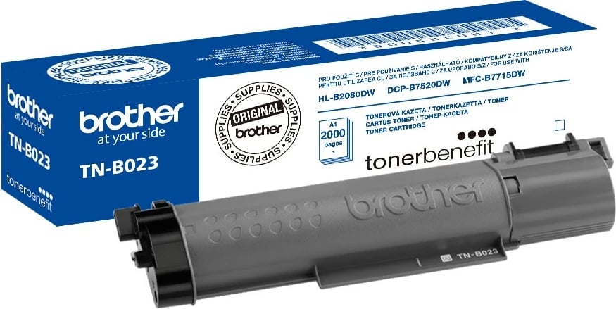 Toner Brother TN-B023, për HL-B2080DW/DCP-B7520DW/MFC-B7715DW, 2000 faqe, i zi