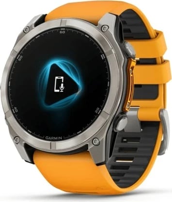 Smartwatch Garmin Fenix 8, 51 mm, AMOLED, 32 GB, Titanium, Portokalli
