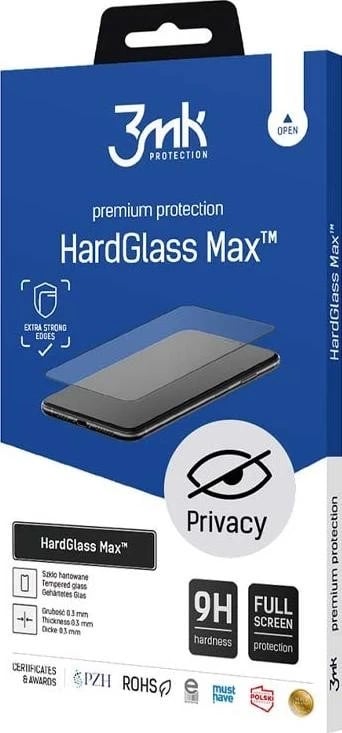 Xham mbrojtës 3mk HardGlass Max për Apple iPhone 15 Pro Max