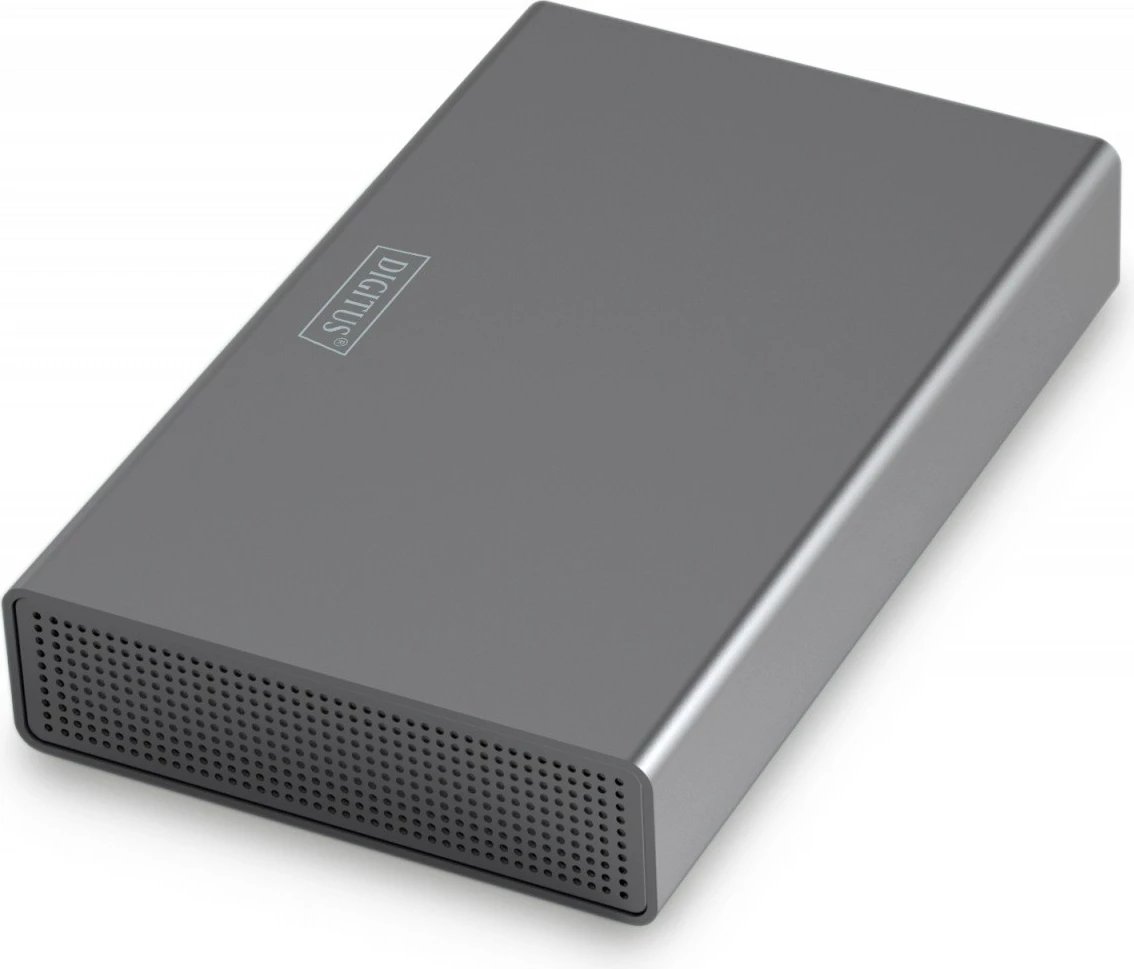 Kasë e jashtme për SSD/HDD, Digitus DA-71106-1, 2.5''/3.5'' SATA deri 16 TB, USB 3.0 5 Gbit/s, alumin, gri