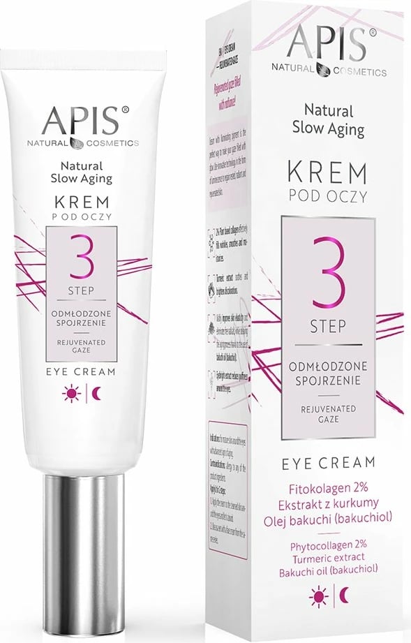 Krem për sy APIS Natural Slow Aging Step 3 për femra, 15ml