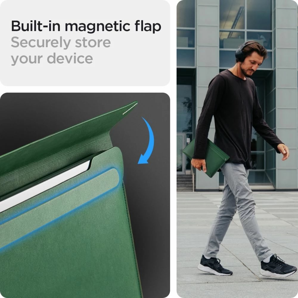 Mbështjellës laptopi Spigen Valentinus 15-16 inç, Gjelbër