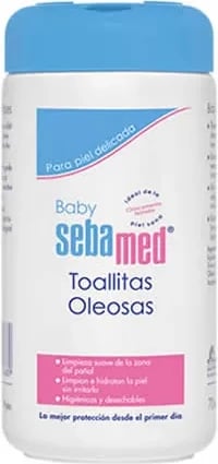 Letra të lagura me vaj për foshnje Sebamed Baby, 70 copë