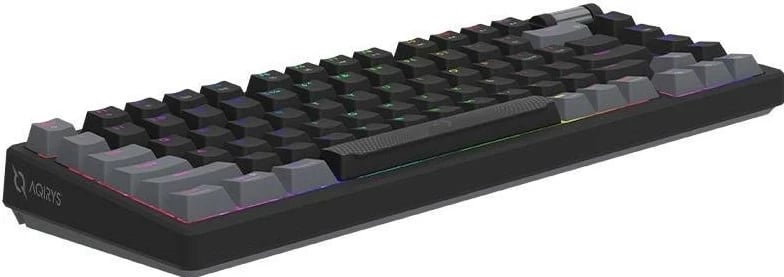 Tastierë AQIRYS Adara Mini, RGB, mekanike, me mikrofon, ngjyrë zezë-gri Tastierë AQIRYS Adara Mini, RGB, mekanike, me mikrofon, ngjyrë zezë-gri