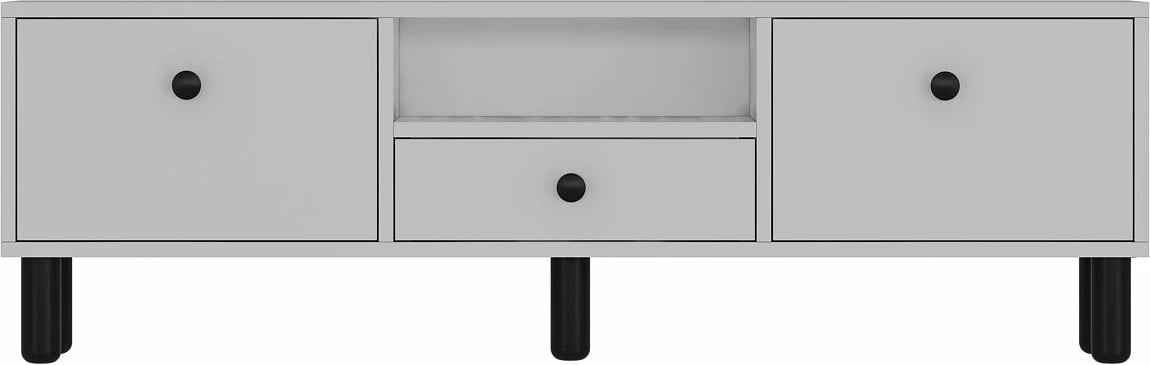 Komodë TV Skye Decor, 1310-DROP-1, e bardhë, e zezë